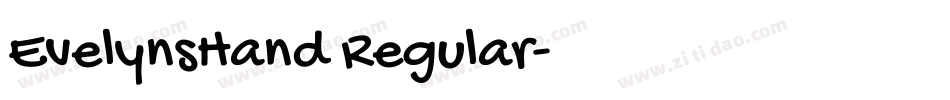 EvelynsHand Regular字体转换